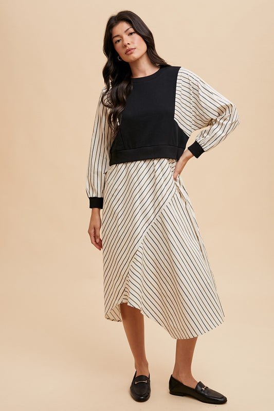 The Studio Stripe Midi