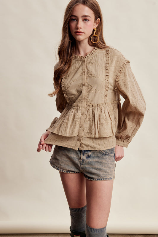 The Wildflower Peplum Top