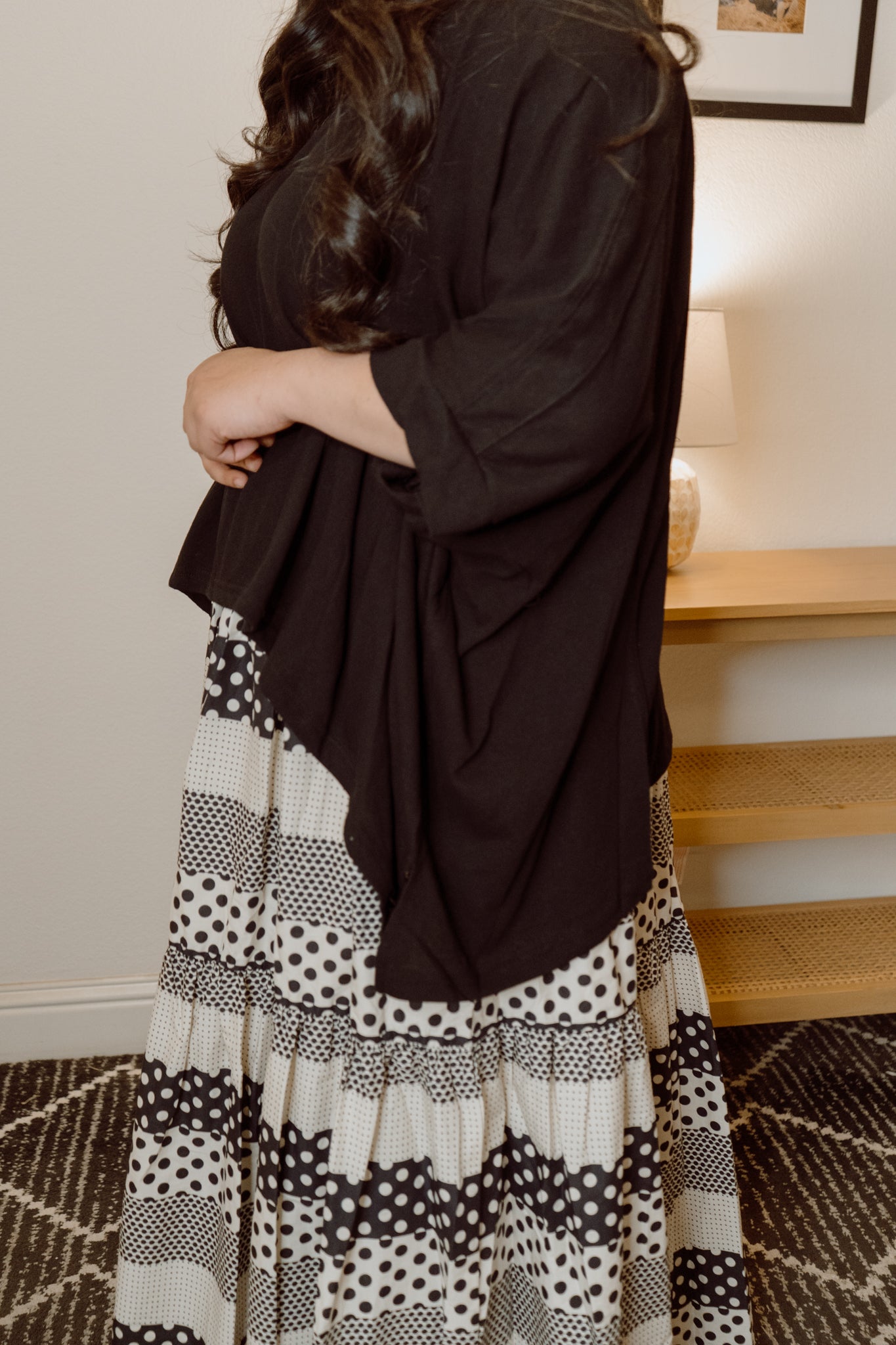 Vintage Polka Skirt (Extended Size)