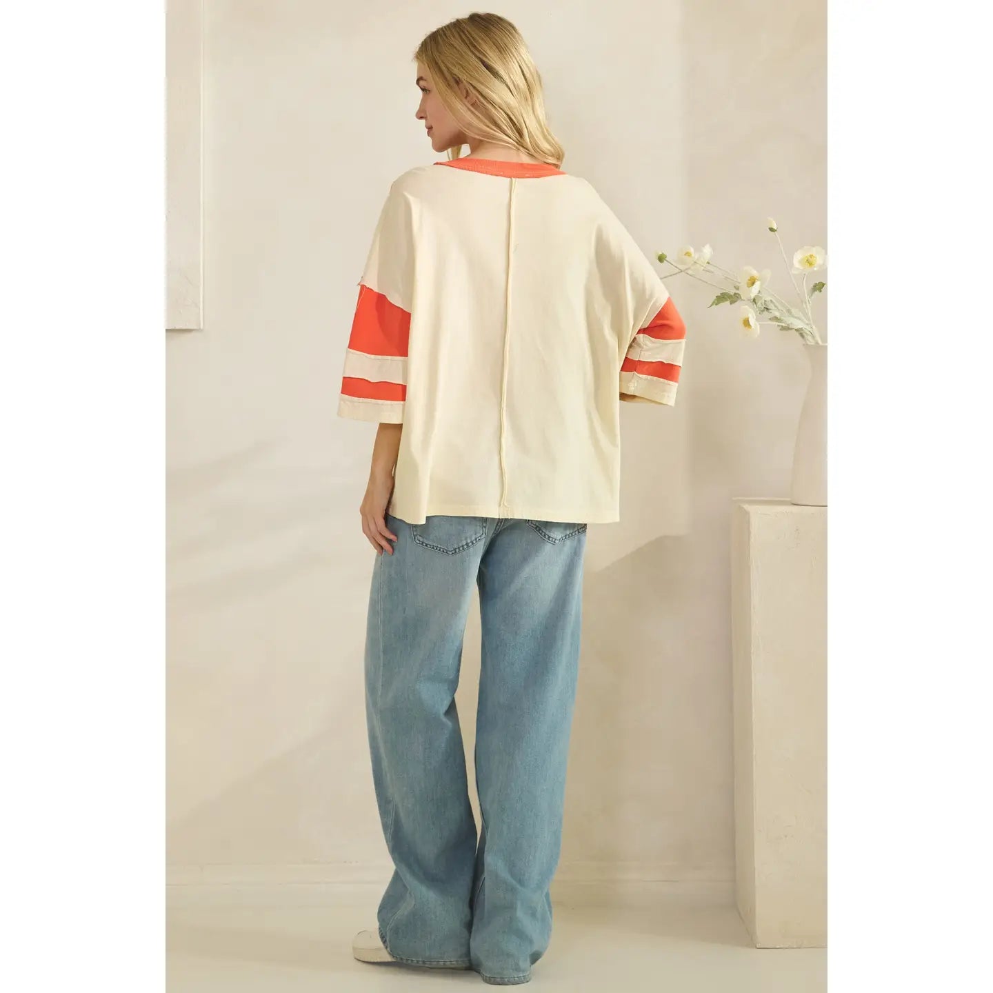 Ivory Grace Star Patch Top