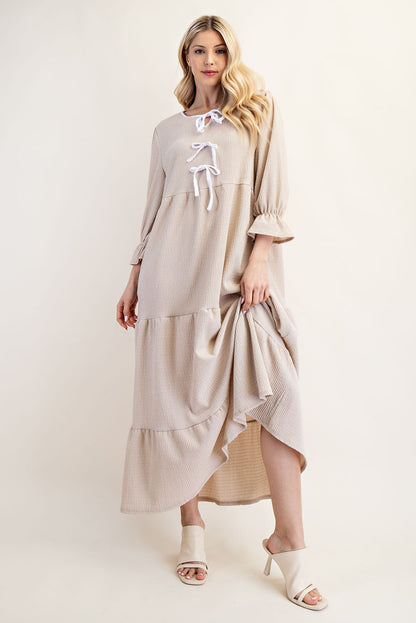Blissful Bow Dress (Extended Size)