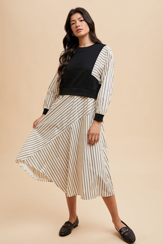The Studio Stripe Midi
