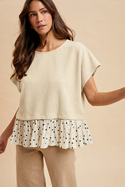 The Daisy Dot Ruffle Top