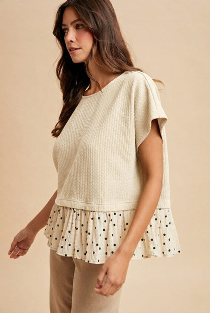 The Daisy Dot Ruffle Top