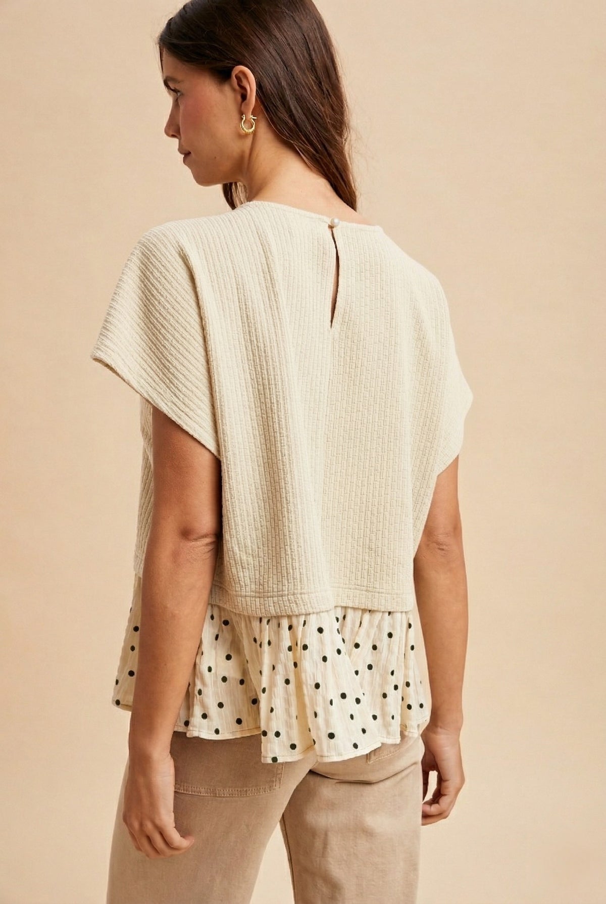 The Daisy Dot Ruffle Top