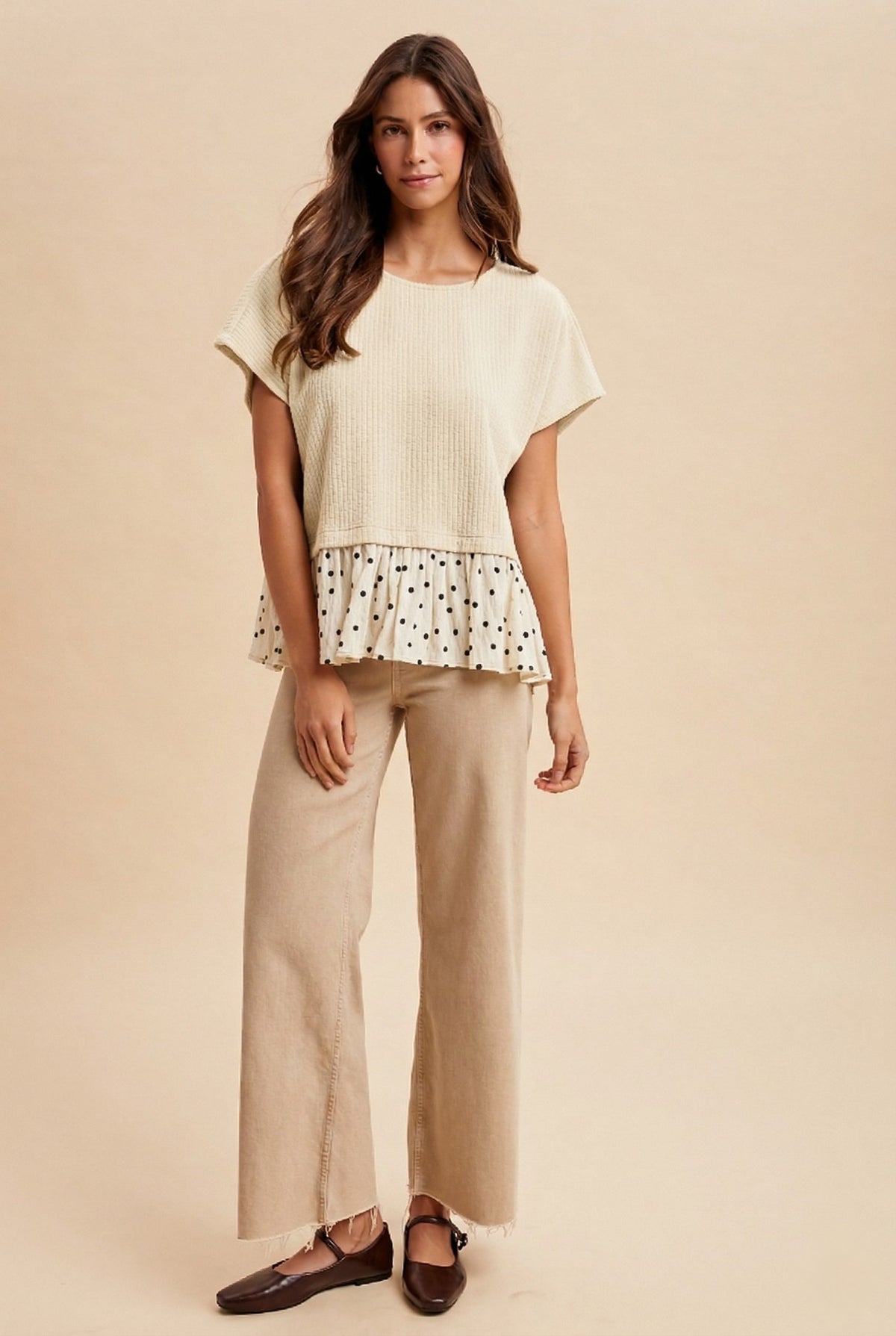 The Daisy Dot Ruffle Top