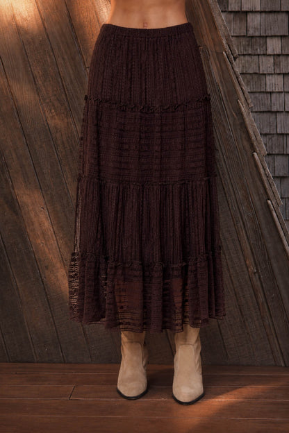 The Espresso Lace Midi
