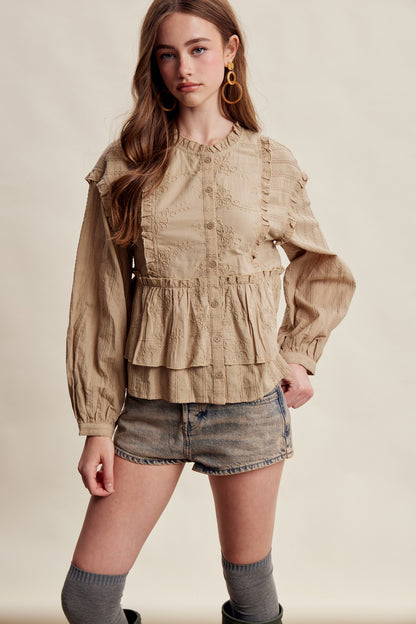 The Wildflower Peplum Top