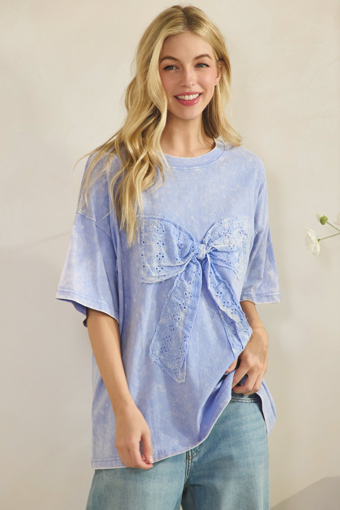 Sugar Plum Bow Tee