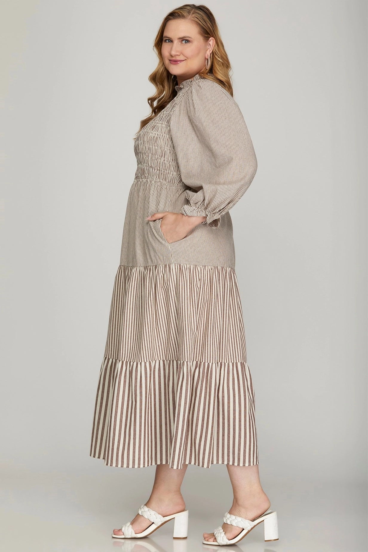 Simply Chic Smocked Midi (Extended Size)