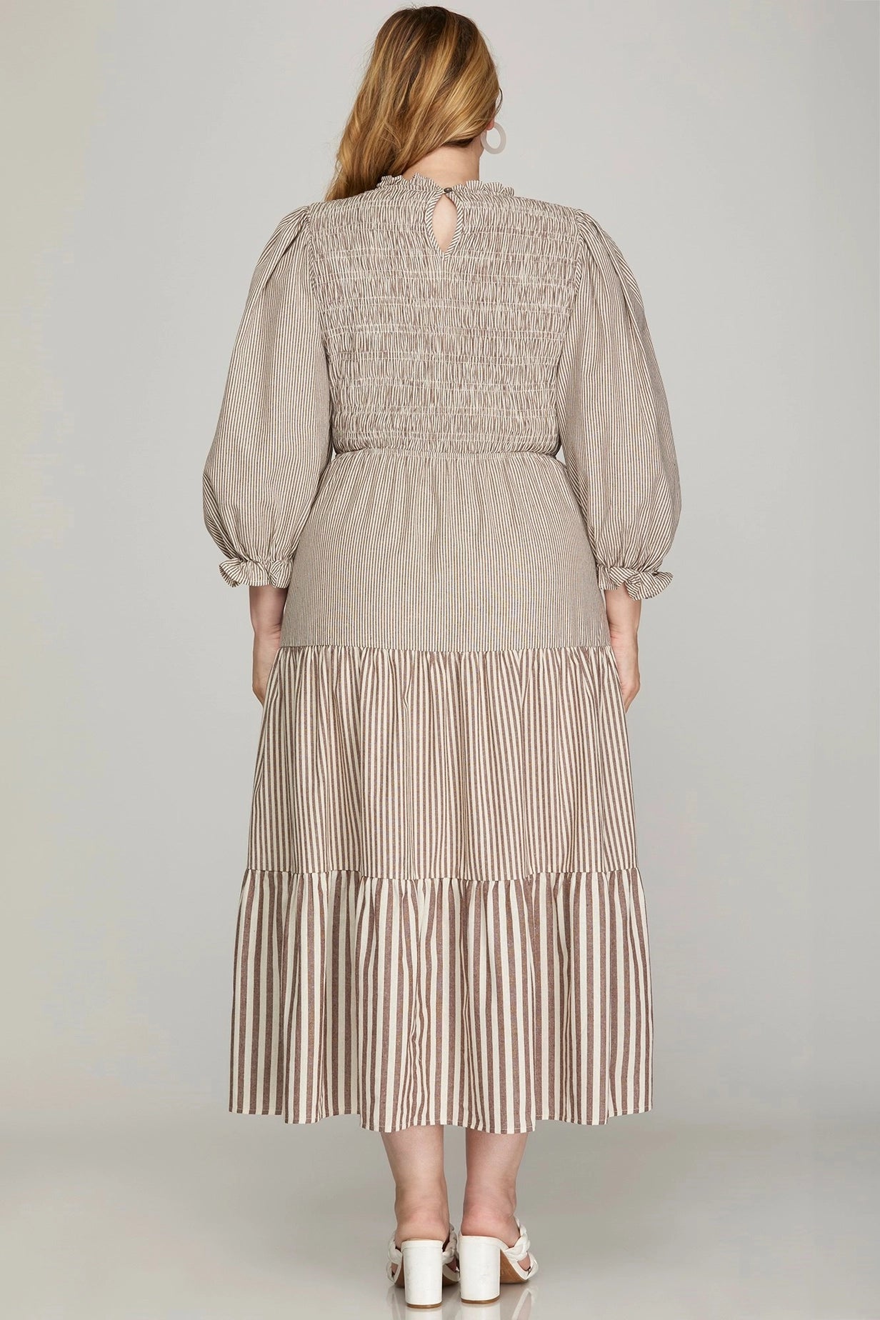 Simply Chic Smocked Midi (Extended Size)