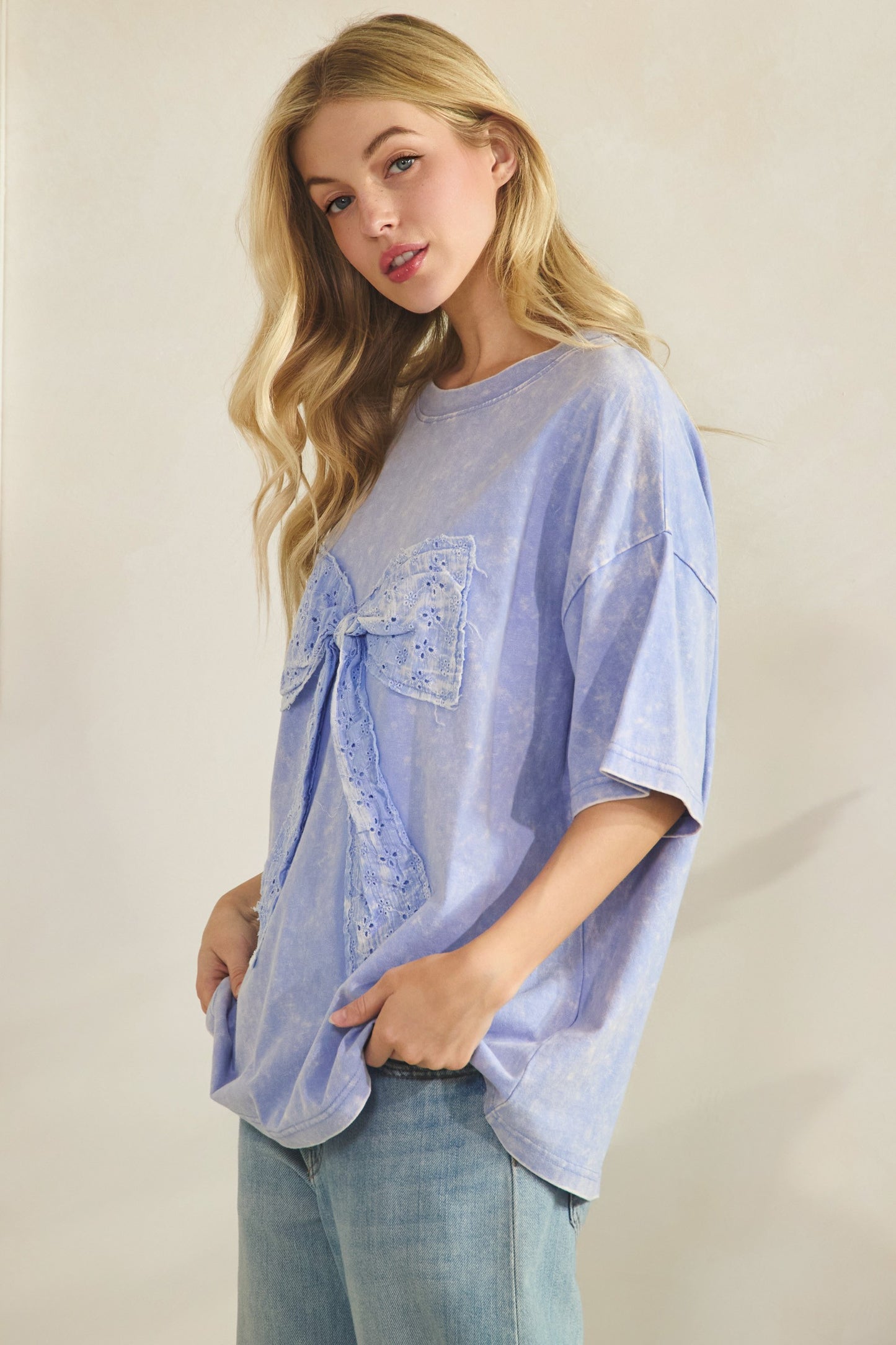 Sugar Plum Bow Tee