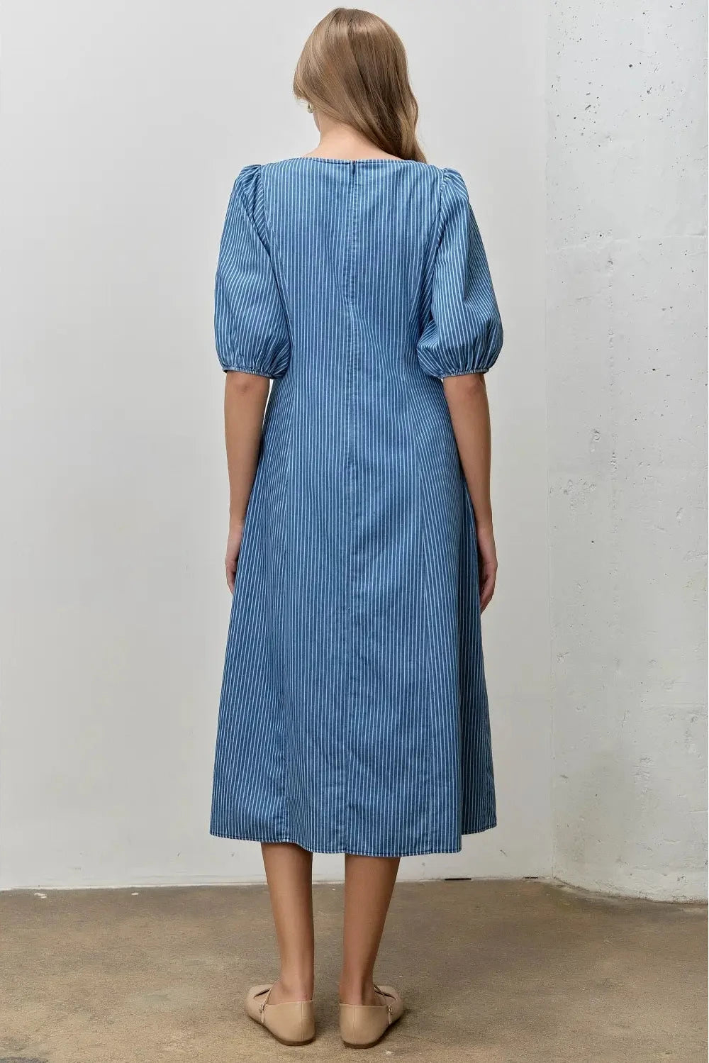 The Bayside Stripe Midi Extended Size