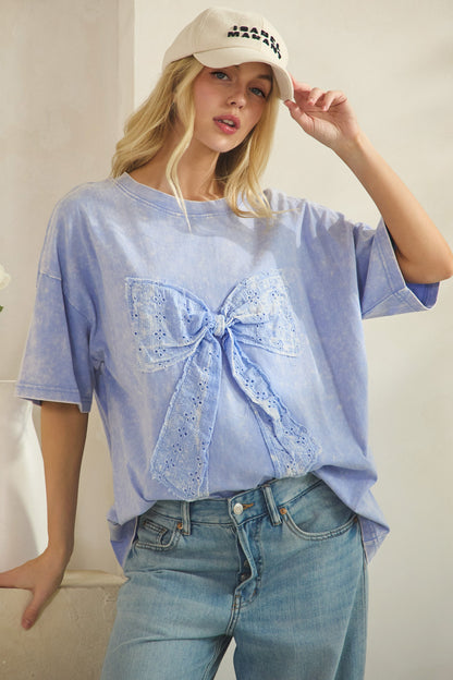 Sugar Plum Bow Tee