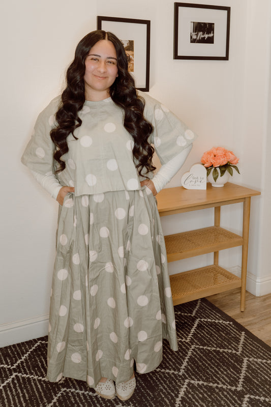 Sage Polka Set
