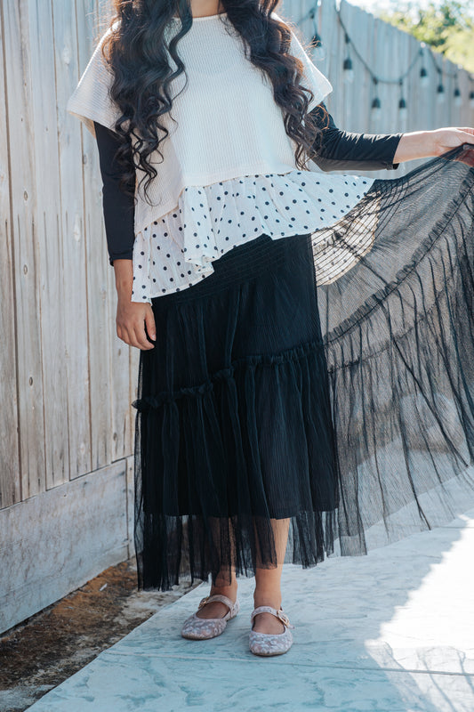 The Midnight Tiered Skirt