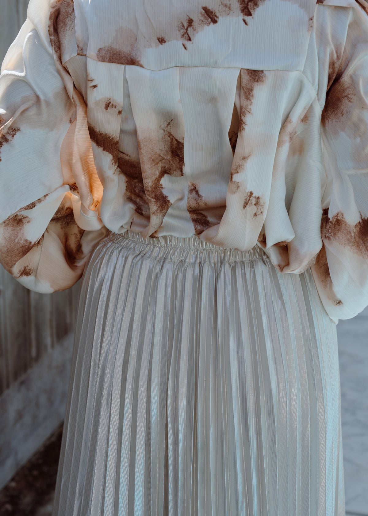 The Ivory Pleated Skirt