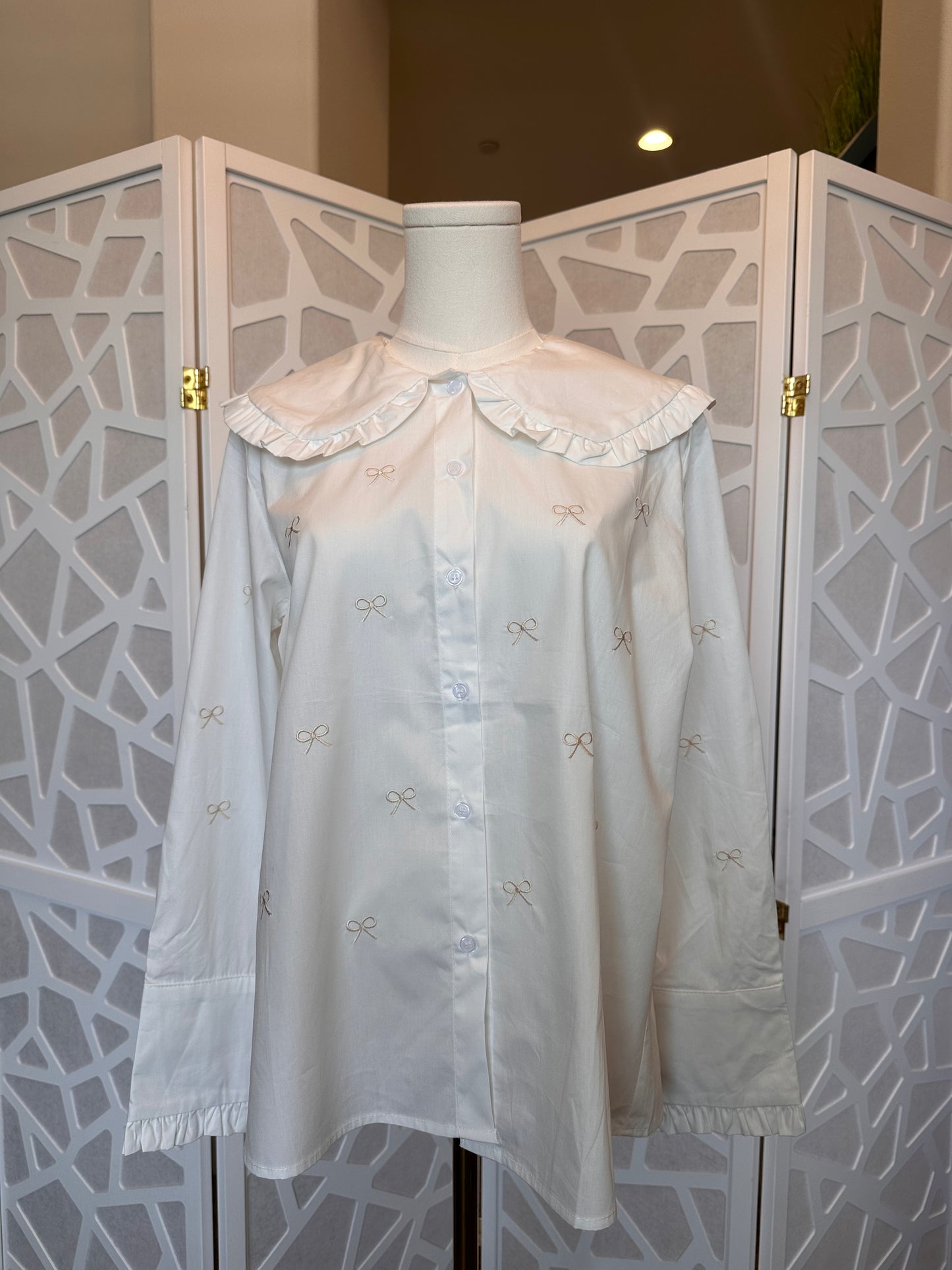 Cream Button Up