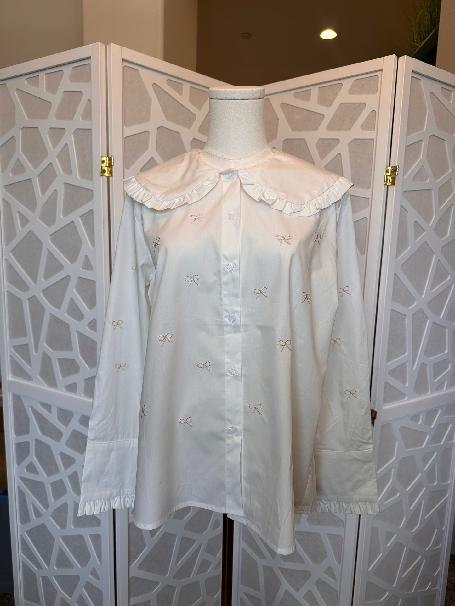 Cream Button Up