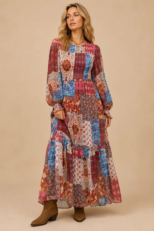The Autumn Patchwork Dress