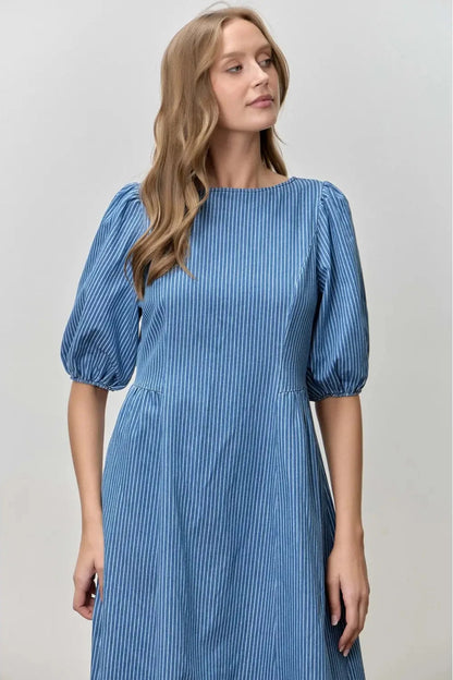 The Bayside Stripe Midi Extended Size