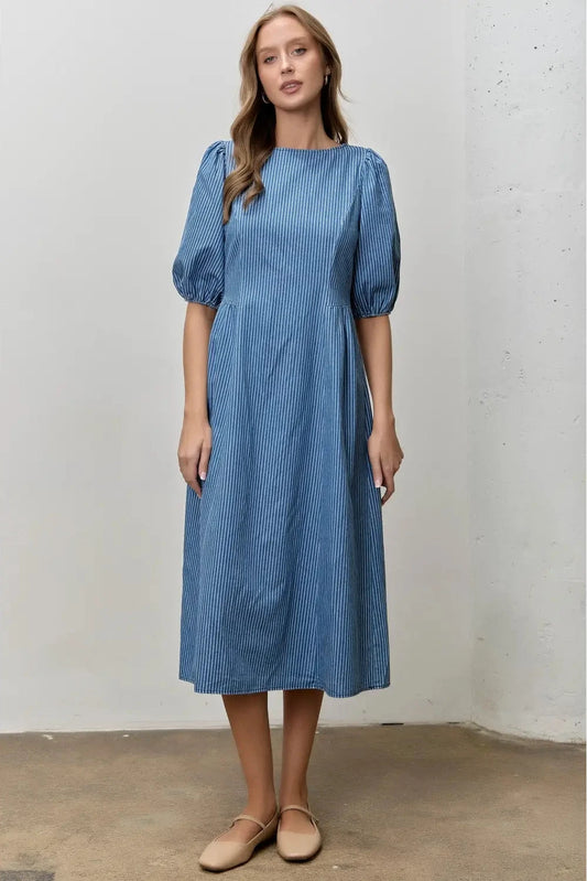 The Bayside Stripe Midi