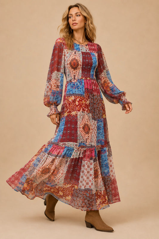 The Autumn Patchwork Dress