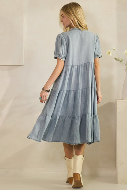 Salt & Sky Chambray Dress