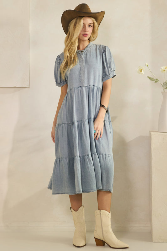 Salt & Sky Chambray Dress