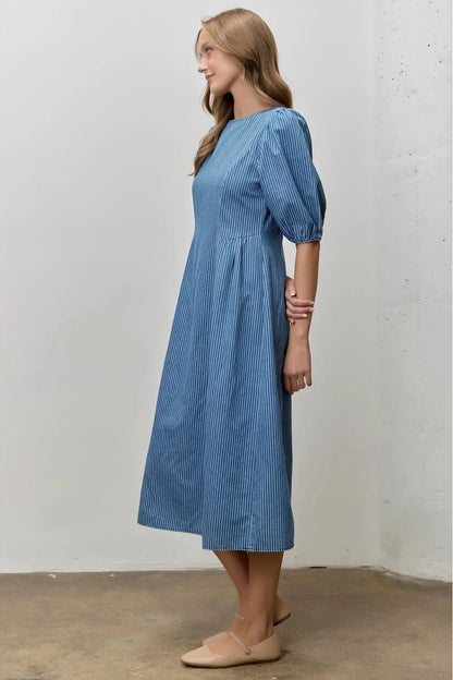 The Bayside Stripe Midi Extended Size